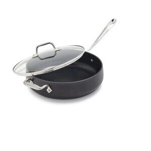 All-clad HA1 Hard Anodized Nonstick Cookware 4Qt Saute Pan with Lid